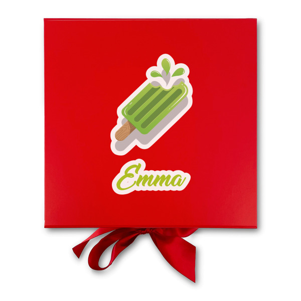 Popsicles and Polka Dots Gift Boxes with Magnetic Lid - Red - Approval