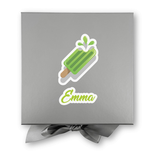 Popsicles and Polka Dots Gift Boxes with Magnetic Lid - Silver - Approval