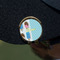 Popsicles and Polka Dots Golf Ball Marker Hat Clip - Gold - On Hat
