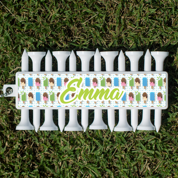 Custom Popsicles and Polka Dots Golf Tees & Ball Markers Set (Personalized)