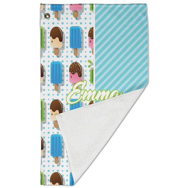 Popsicles and Polka Dots Golf Towel - Folded (Large)
