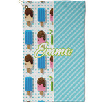 Popsicles and Polka Dots Golf Towel - Poly-Cotton Blend - Small w/ Name or Text