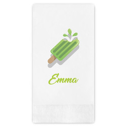Popsicles and Polka Dots Guest Napkins - Full Color - Embossed Edge (Personalized)