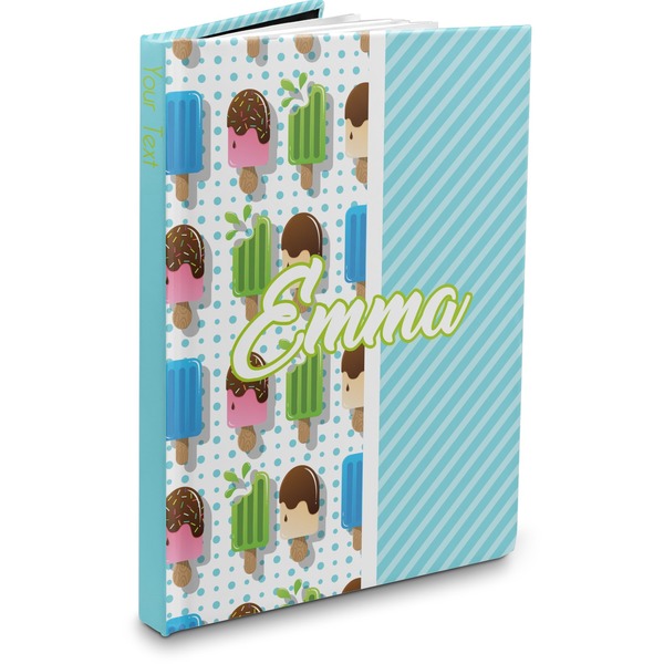 Custom Popsicles and Polka Dots Hardbound Journal - 5.75" x 8" (Personalized)