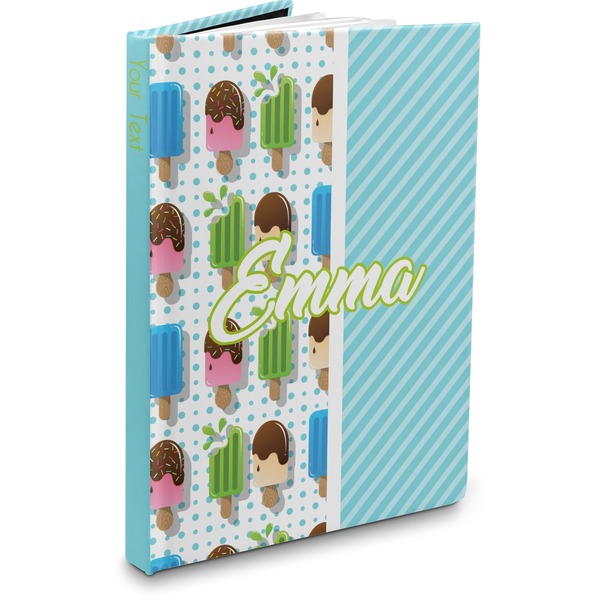 Custom Popsicles and Polka Dots Hardbound Journal (Personalized)
