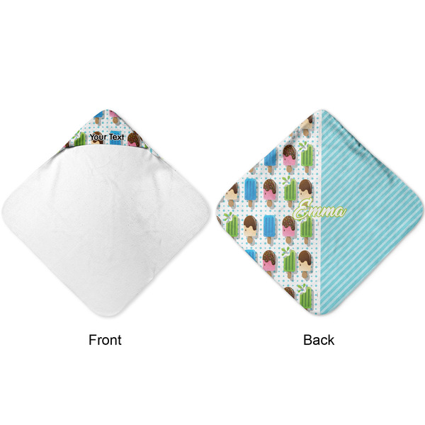 Popsicles and Polka Dots Hooded Baby Towel- Approval