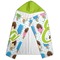 Popsicles and Polka Dots Hooded Towel - Folded