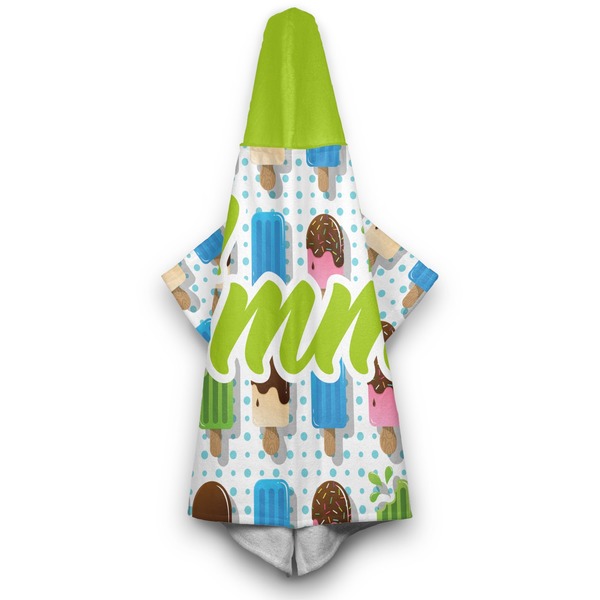 Popsicles and Polka Dots Hooded Towel - Hanging