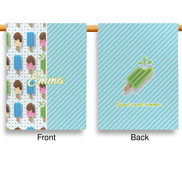 Popsicles and Polka Dots House Flags - Double Sided - APPROVAL