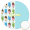 Popsicles and Polka Dots Printed Cookie Topper - 3.25" (Personalized)
