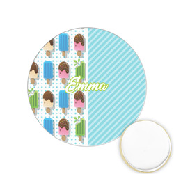 Popsicles and Polka Dots Printed Cookie Topper - 1.25" (Personalized)