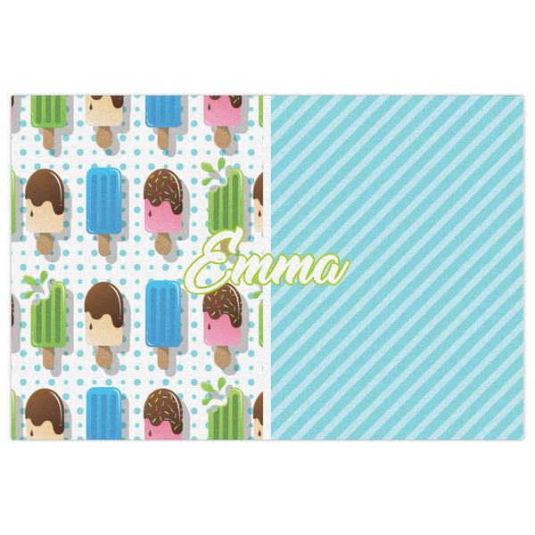 Popsicles and Polka Dots Indoor / Outdoor Rug - 4'x6' - Front Flat