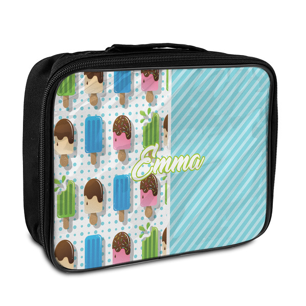 Custom Popsicles and Polka Dots Insulated Lunch Bag (Personalized)