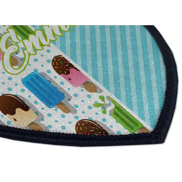 Popsicles and Polka Dots Iron on Shield 3 Detail