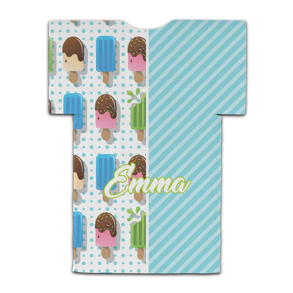 Popsicles and Polka Dots Jersey Bottle Cooler - BACK (flat)