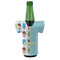 Popsicles and Polka Dots Jersey Bottle Cooler - FRONT (on bottle)
