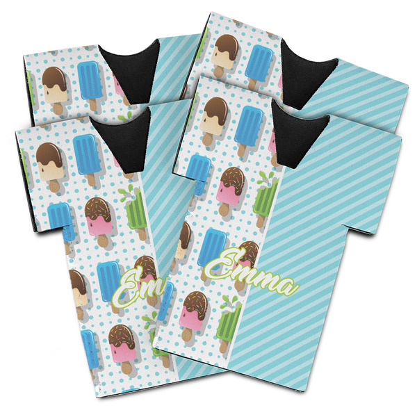 Popsicles and Polka Dots Jersey Bottle Cooler - Set of 4 - MAIN (flat)