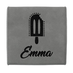 Popsicles and Polka Dots Jewelry Gift Box - Engraved Leather Lid (Personalized)