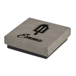 Popsicles and Polka Dots Jewelry Gift Box - Engraved Leather Lid (Personalized)