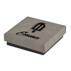 Popsicles and Polka Dots Jewelry Gift Box - Engraved Leather Lid (Personalized)