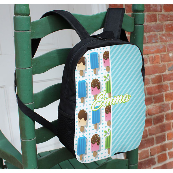 Popsicles and Polka Dots Kids Backpack - In Context