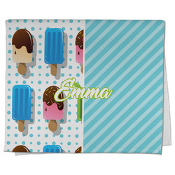 Popsicles and Polka Dots Kitchen Towel - Poly Cotton w/ Name or Text