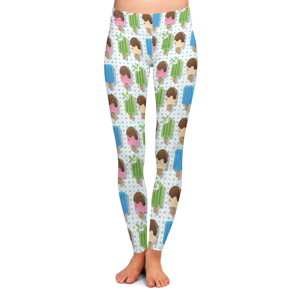 Custom Popsicles and Polka Dots Ladies Leggings - Extra Small