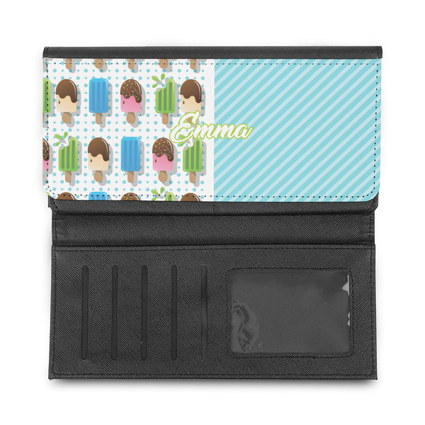 Popsicles and Polka Dots Ladies Wallet - Half Way Open