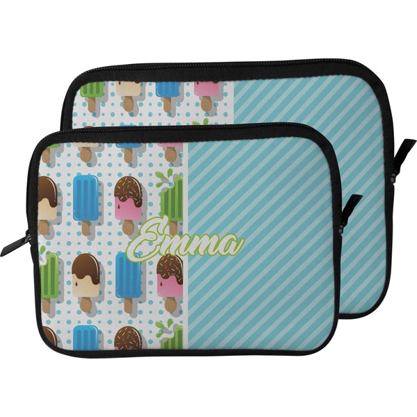 Popsicles and Polka Dots Laptop Sleeve (Size Comparison)
