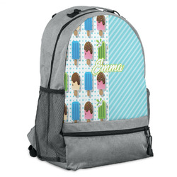Popsicles and Polka Dots Backpack - Grey (Personalized)