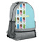 Popsicles and Polka Dots Large Backpack - Gray - Angled View