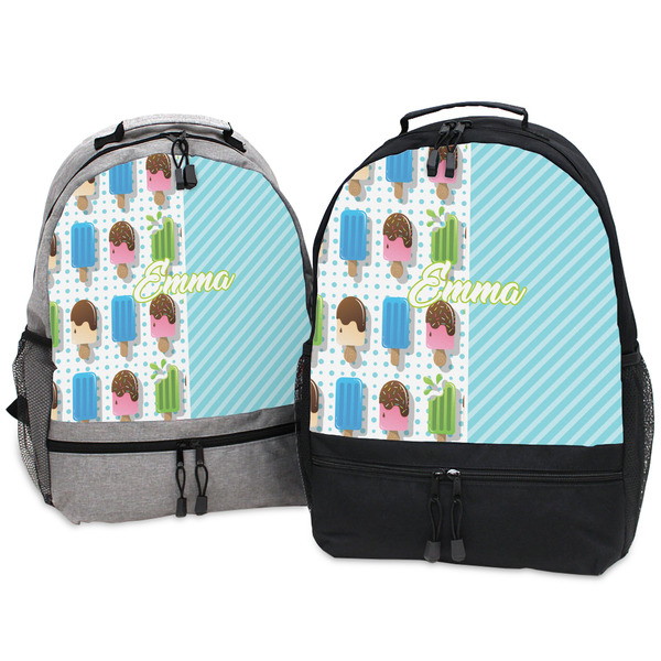 Popsicles and Polka Dots Large Backpacks - Both