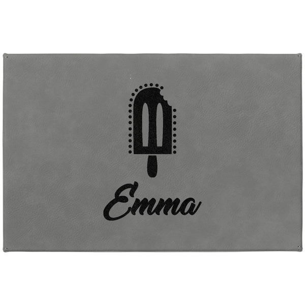 Popsicles and Polka Dots Large Engraved Gift Box with Leather Lid - Approval