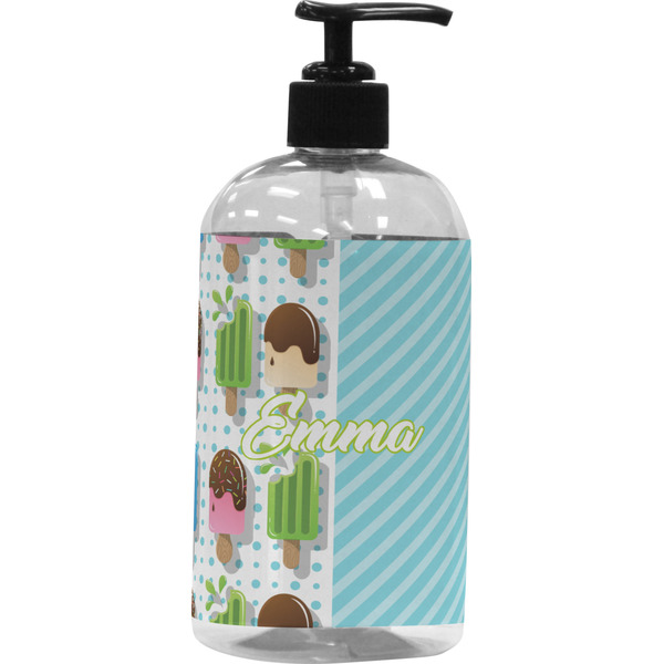 Custom Popsicles and Polka Dots Plastic Soap / Lotion Dispenser (Personalized)