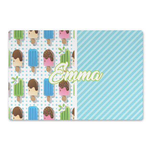 Custom Popsicles and Polka Dots Large Rectangle Car Magnet (Personalized)