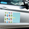 Popsicles and Polka Dots Large Rectangle Car Magnets- In Context
