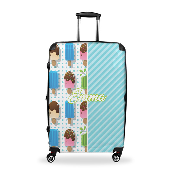 Custom Popsicles and Polka Dots Suitcase - 28" Large - Checked w/ Name or Text