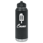 Popsicles and Polka Dots Water Bottle - Laser Engraved - Front (Personalized)