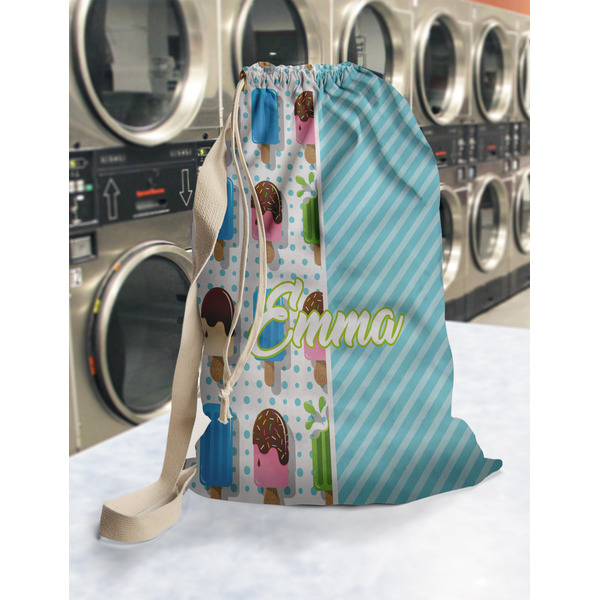 Popsicles and Polka Dots Laundry Bag in Laundromat