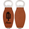 Popsicles and Polka Dots Leather Bar Bottle Opener - Front and Back (single sided)