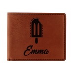 Popsicles and Polka Dots Leatherette Bifold Wallet (Personalized)