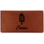 Popsicles and Polka Dots Leatherette Checkbook Holder (Personalized)