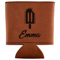 Popsicles and Polka Dots Leatherette Can Sleeve (Personalized)
