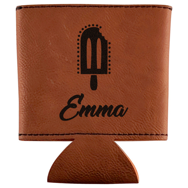 Custom Popsicles and Polka Dots Leatherette Can Sleeve (Personalized)