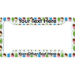 Popsicles and Polka Dots License Plate Frame (Personalized)