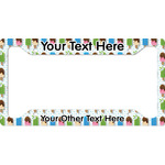 Popsicles and Polka Dots License Plate Frame - Style A (Personalized)