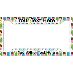 Popsicles and Polka Dots License Plate Frame - Style A (Personalized)