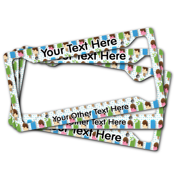 Popsicles and Polka Dots License Plate Frames - (PARENT MAIN)