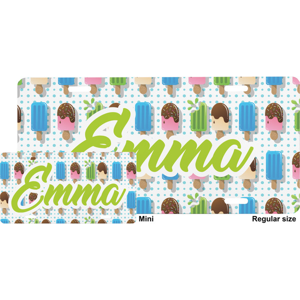 Popsicles and Polka Dots License Plate (Sizes)