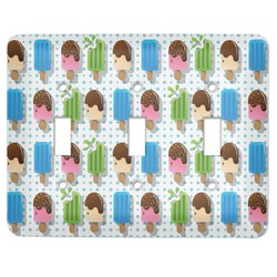 Popsicles and Polka Dots Light Switch Cover (3 Toggle Plate)